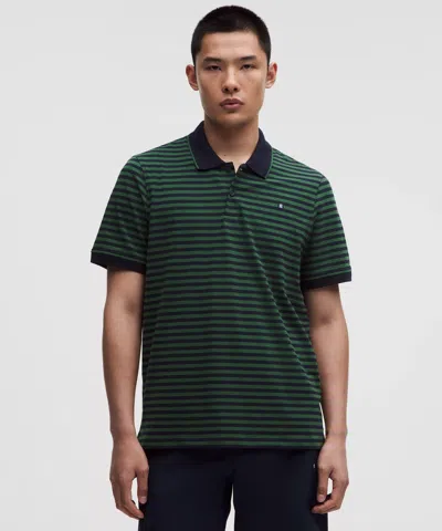 Lululemon Striped Short-sleeve Golf Polo In Multi