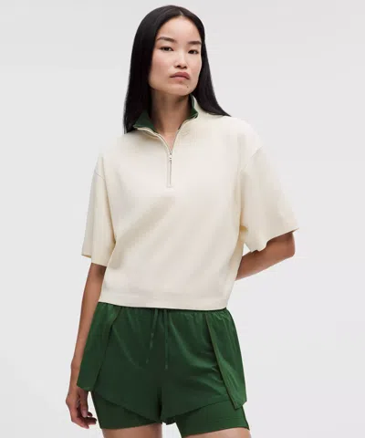Lululemon Structured Knit Half-zip Short-sleeve Shirt