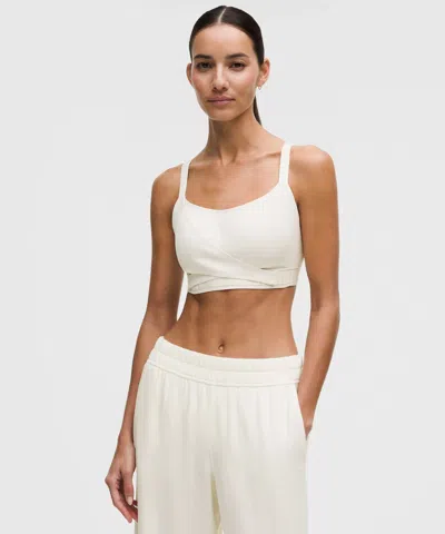 Lululemon Super-soft Adjustable Recovery Bra In White