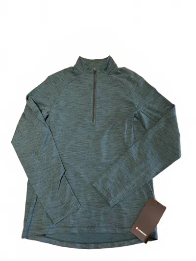 Lululemon Surge Warm 1/2 Zip In Rulu Green