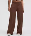 Lululemon Swift Mid-rise Wide-leg Pants In Brown