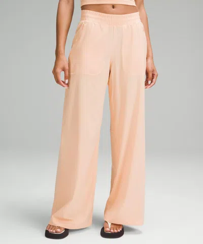 Lululemon Swift Mid-rise Wide-leg Pants In Pink