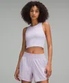 Lululemon Swift Speed Cropped Tank Top In White