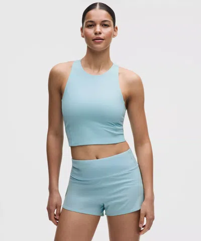 Lululemon Swift Speed Cropped Tank Top In Blue