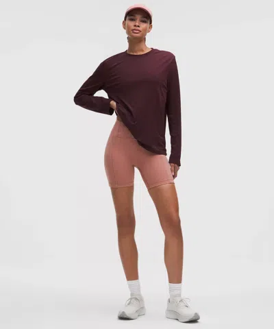 Lululemon Swift Speed High-rise Short 6" In Pink