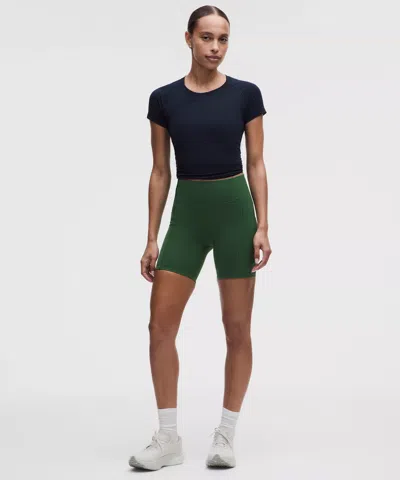 Lululemon Swift Speed High-rise Short 6" In Black