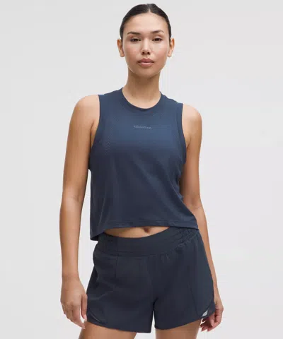 Lululemon Swiftly Cropped Oversized Tank Top In Blue