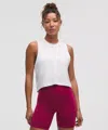 Lululemon Swiftly Cropped Oversized Tank Top In White
