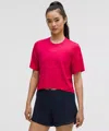 Lululemon Swiftly High-low Cropped Short-sleeve Shirt