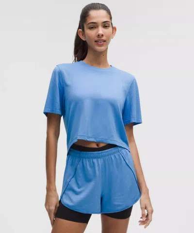 Lululemon Swiftly High-low Cropped Short-sleeve Shirt