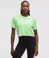 Lululemon Swiftly High-low Cropped Short-sleeve Shirt