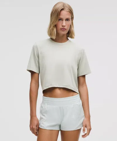 Lululemon Swiftly High-low Cropped Short-sleeve Shirt