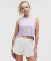 Lululemon Swiftly High-low Cropped Tank Top