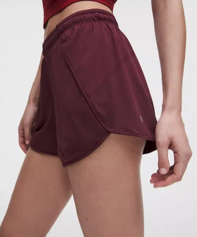 Lululemon Swiftly Mid-rise Short 3" In Burgundy