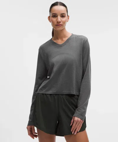 Lululemon Swiftly Open-hole V-neck Long-sleeve Shirt