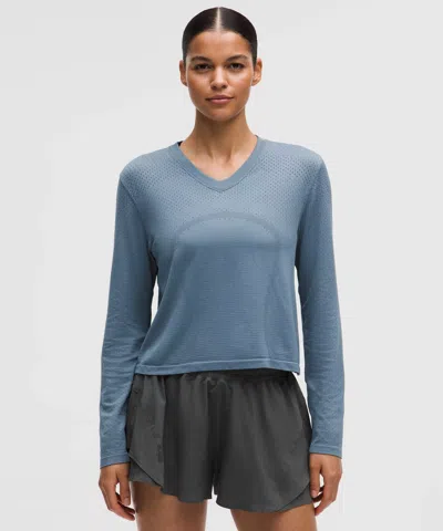 Lululemon Swiftly Open-hole V-neck Long-sleeve Shirt