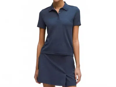 Lululemon Swiftly Open-knit Golf Polo In Club Blue