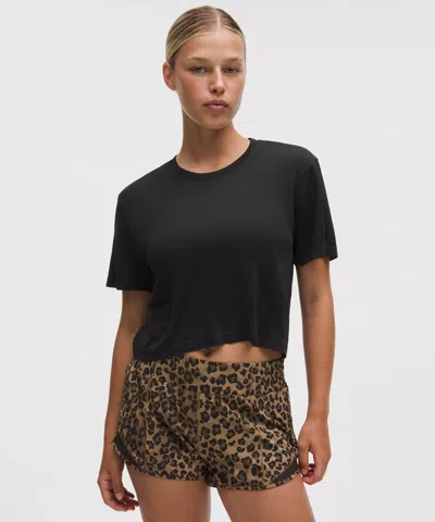 Lululemon Swiftly Perforated Stripe Short-sleeve Shirt In Blue