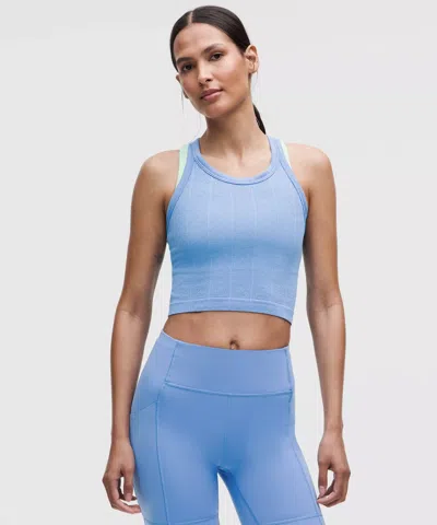 Lululemon Swiftly Pointelle Cropped Racerback Tank Top