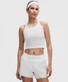 Lululemon Swiftly Pointelle Cropped Racerback Tank Top