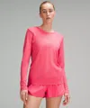 Lululemon Swiftly Relaxed Long-sleeve Shirt In Pink