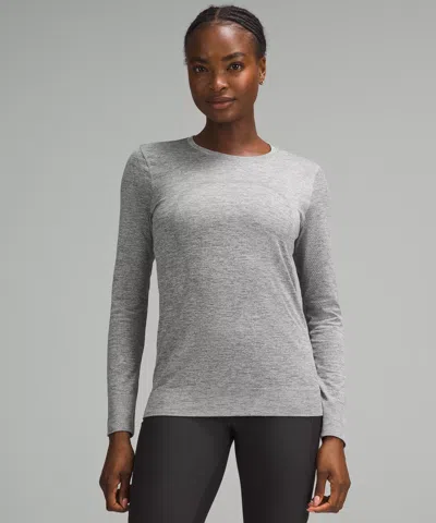 Lululemon Swiftly Relaxed Long-sleeve Shirt In Gray