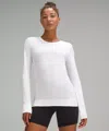 Lululemon Swiftly Relaxed Long-sleeve Shirt In White