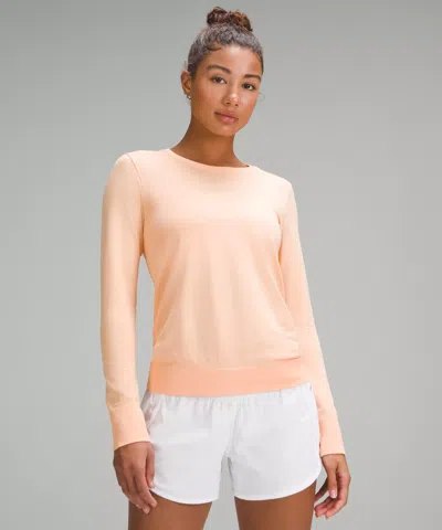 Lululemon Swiftly Relaxed Long-sleeve Shirt Hip Length In Pink