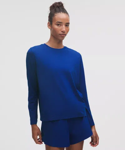 Lululemon Swiftly Relaxed Long-sleeve Shirt In Blue