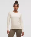 Lululemon Swiftly Relaxed Long-sleeve Shirt Hip Length In Neutral