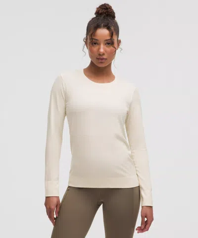 Lululemon Swiftly Relaxed Long-sleeve Shirt Hip Length In Neutral