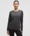 Lululemon Swiftly Relaxed Long-sleeve Shirt Hip Length In Gray