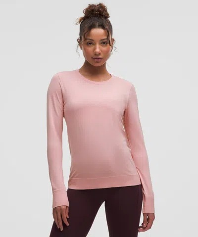 Lululemon Swiftly Relaxed Long-sleeve Shirt Hip Length In Pink