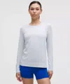 Lululemon Swiftly Relaxed Long-sleeve Shirt Hip Length In Neutral