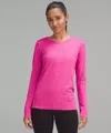 Lululemon Swiftly Relaxed Long-sleeve Shirt Hip Length In Brown