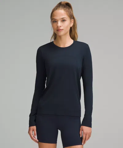 Lululemon Swiftly Relaxed Long-sleeve Shirt Hip Length In Black