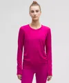 Lululemon Swiftly Relaxed Long-sleeve Shirt Hip Length In Pink