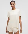 Lululemon Swiftly Relaxed Short-sleeve Shirt In Neutral