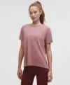 Lululemon Swiftly Relaxed Short-sleeve Shirt In Pink