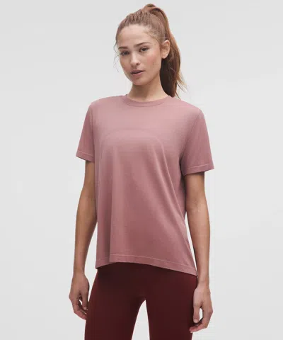 Lululemon Swiftly Relaxed Short-sleeve Shirt In Pink