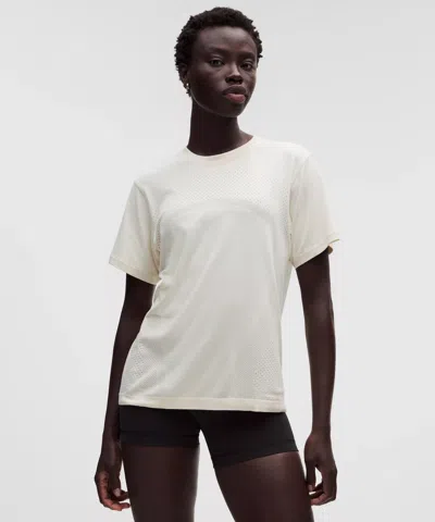 Lululemon Swiftly Relaxed Short-sleeve Shirt Hip Length In White
