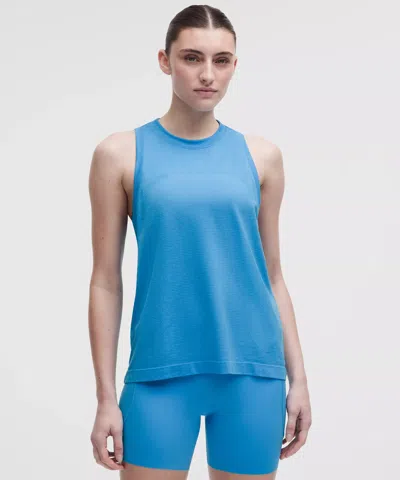 Lululemon Swiftly Relaxed Tank Top Hip Length In Blue