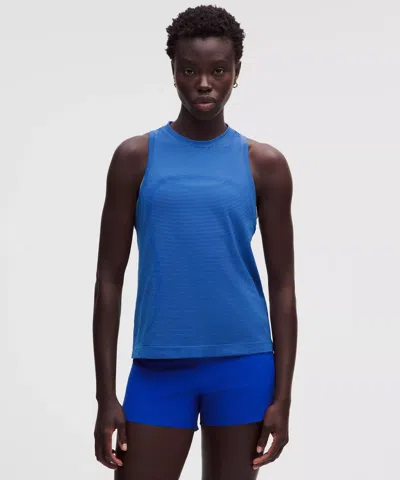 Lululemon Swiftly Relaxed Tank Top Hip Length In Blue