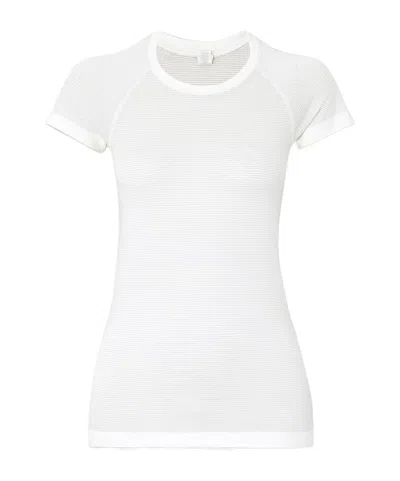 Lululemon Swiftly Tech 2.0 Striped Stretch T-shirt In White