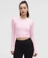 Lululemon Swiftly Tech Cropped Long-sleeve Shirt 2.0