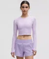 Lululemon Swiftly Tech Cropped Long-sleeve Shirt 2.0