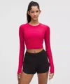 Lululemon Swiftly Tech Cropped Long-sleeve Shirt 2.0