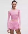 Lululemon Swiftly Tech Cropped Long-sleeve Shirt 2.0
