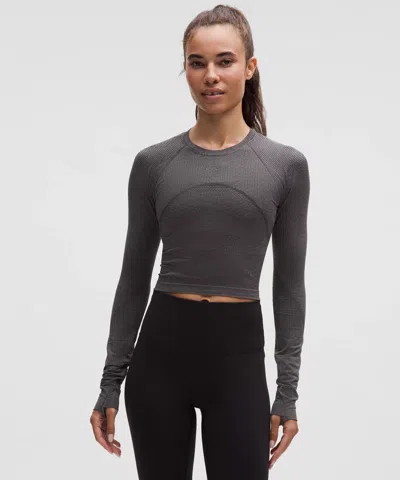 Lululemon Swiftly Tech Cropped Long-sleeve Shirt 2.0