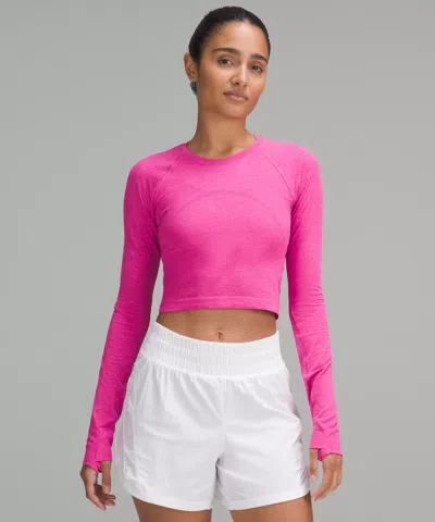 Lululemon Swiftly Tech Cropped Long-sleeve Shirt 2.0